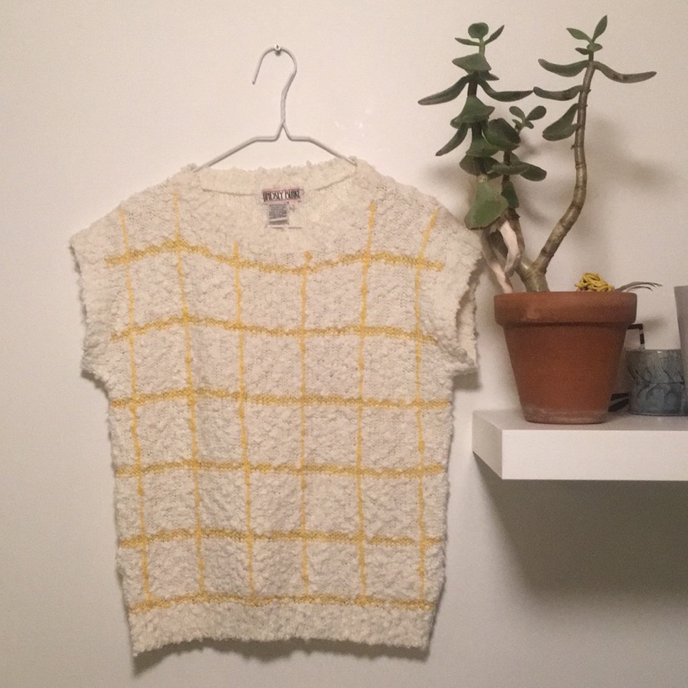 Vintage Lindsey Blake Windowpane Sweater